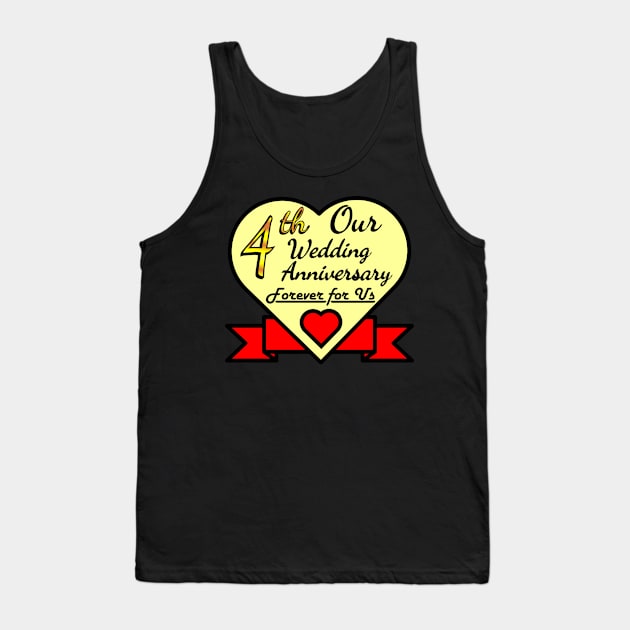 4th wedding anniversary Tank Top by POD_CHOIRUL